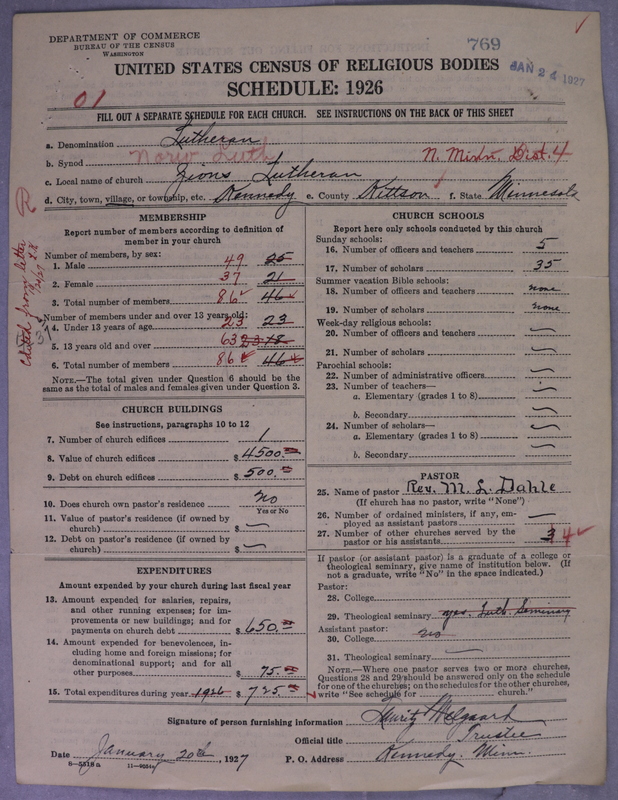 Scan of Norwegian Lutheran Church of America: 769
