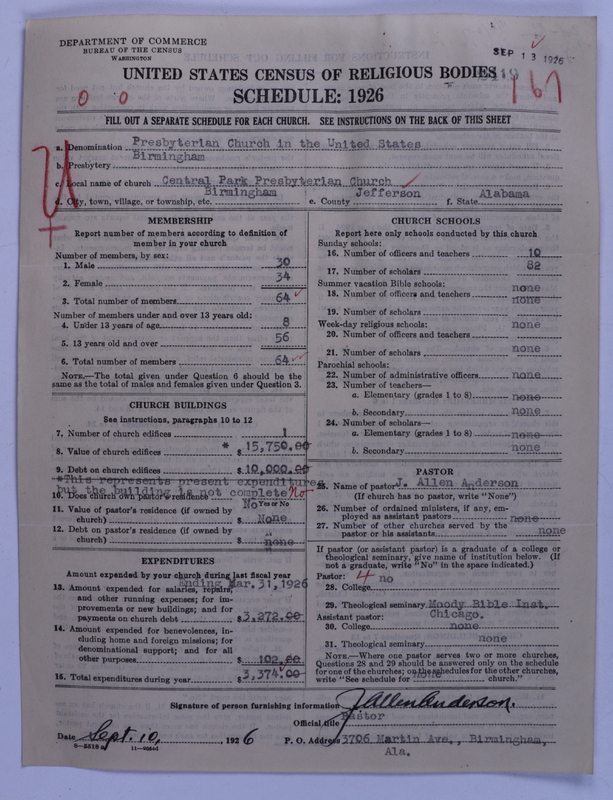 Scan of Presbyterian Church in the United States: 2419