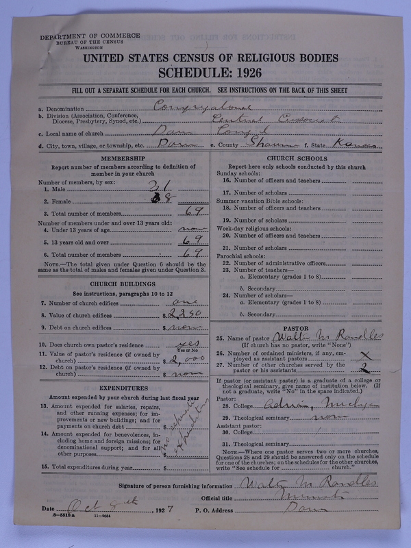 Scan of Federated Churches: 132
