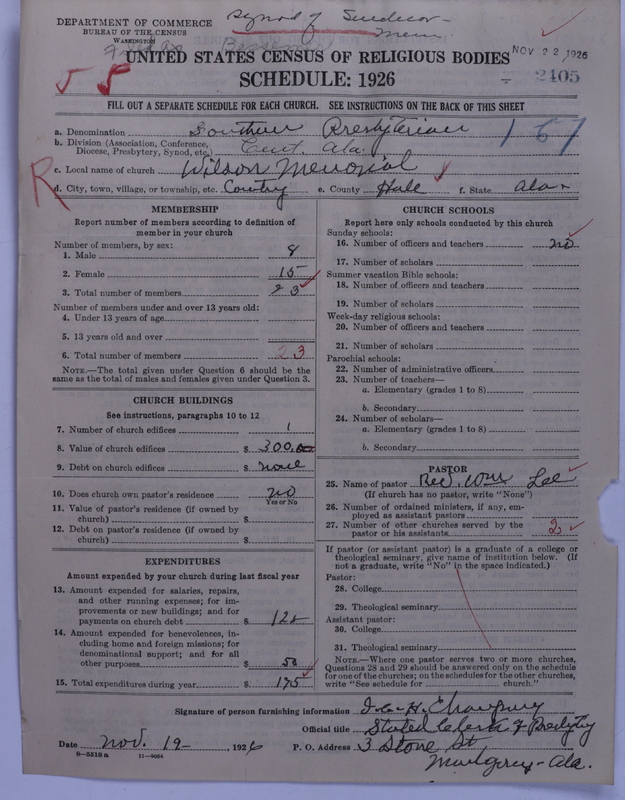Scan of Presbyterian Church in the United States: 2405