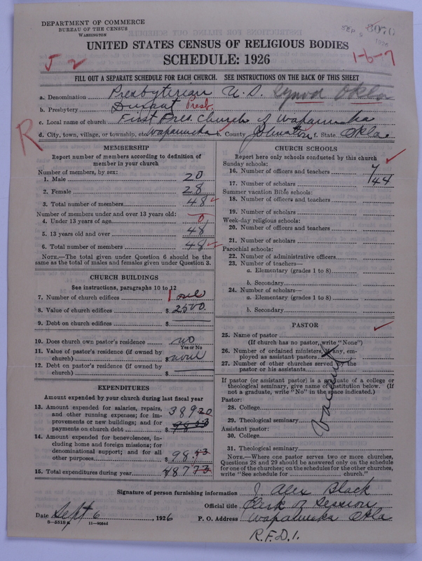Scan of Presbyterian Church in the United States: 3070