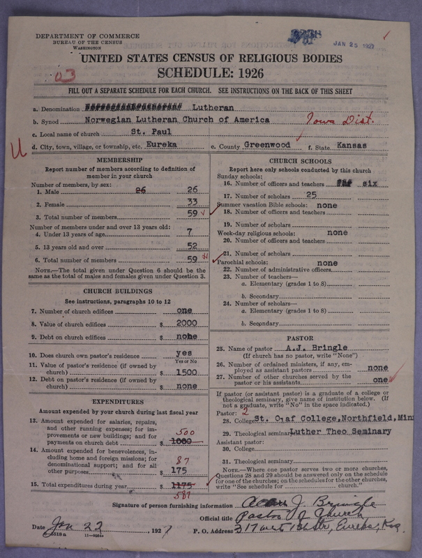 Scan of Norwegian Lutheran Church of America: 2238