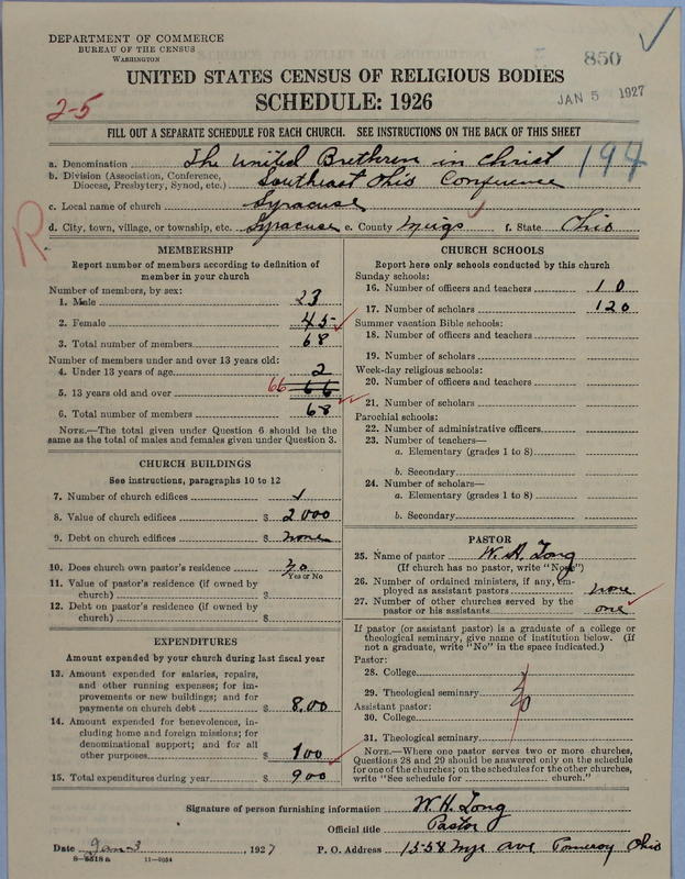 Scan of Church of the United Brethren in Christ: 850