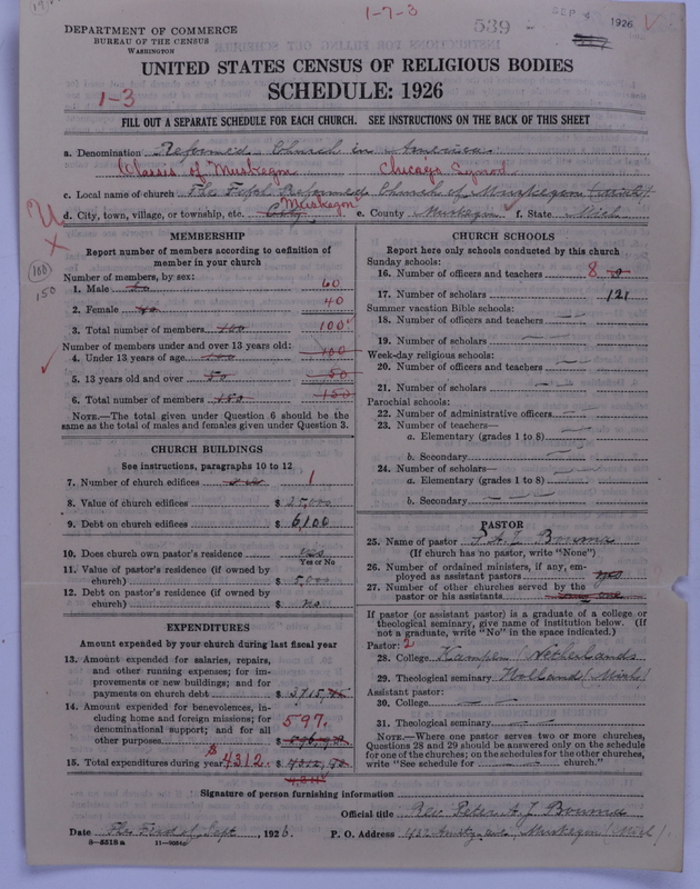 Scan of Reformed Church in America: 539