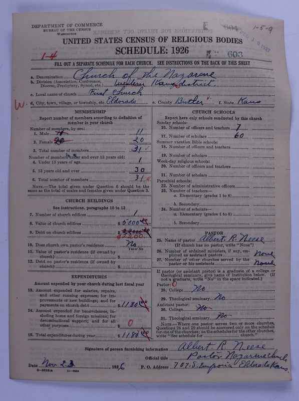 Scan of Church of the Nazarene: 603