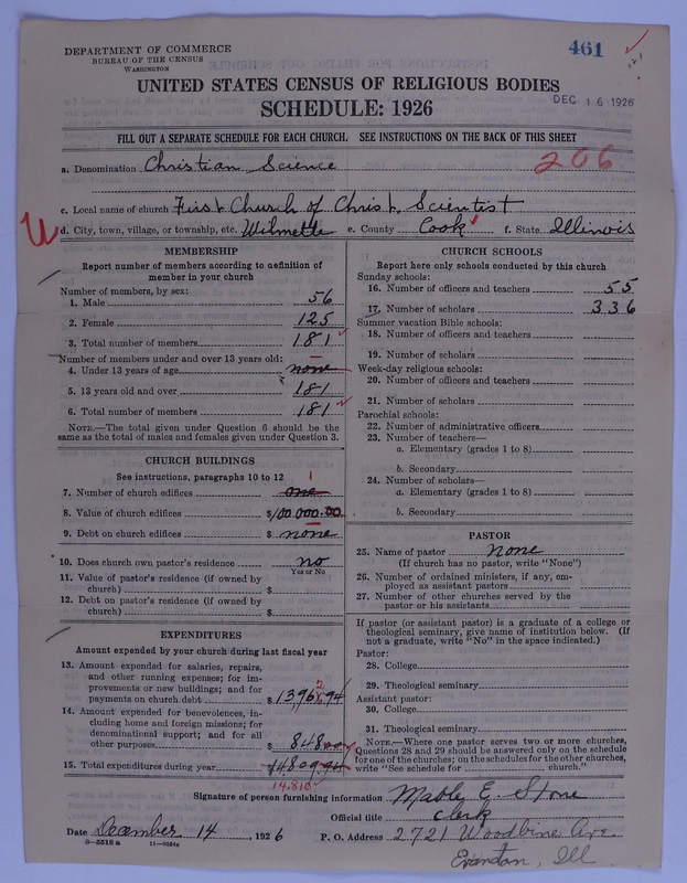 Scan of Church of Christ, Scientist: 461