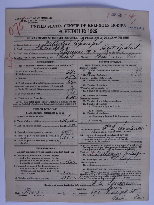 Scan of Methodist Episcopal Church: 5364