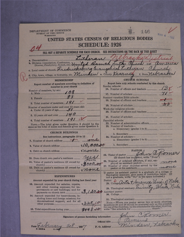 Scan of United Danish Evangelical Lutheran Church in America: 146