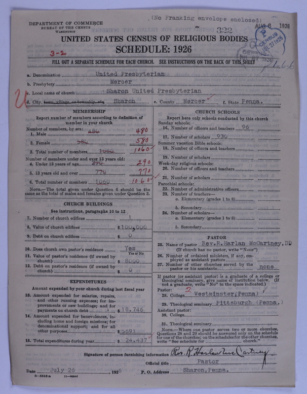 Scan of United Presbyterian Church of North America: 322