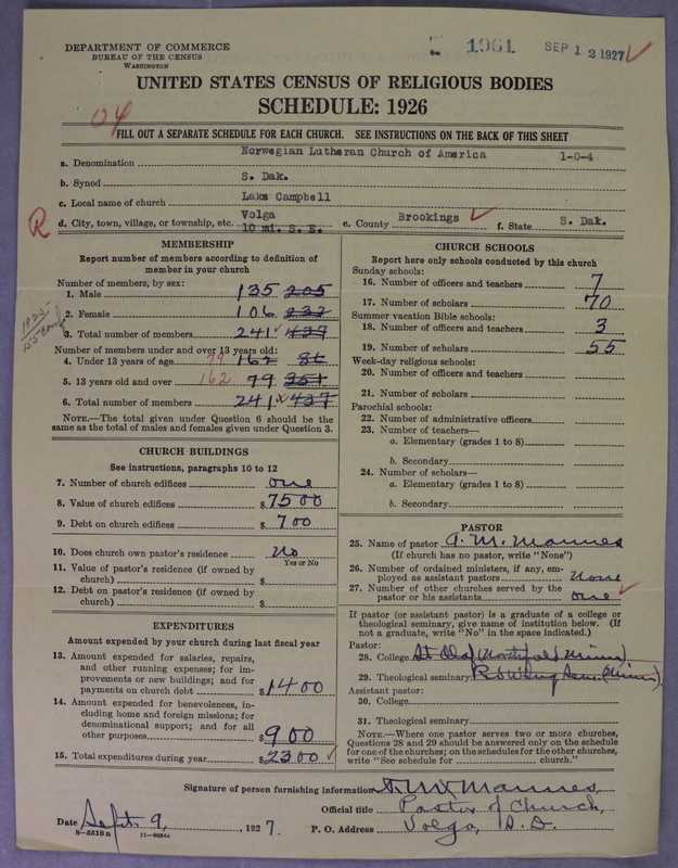 Scan of Norwegian Lutheran Church of America: 1961