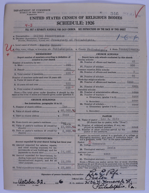 Scan of United Presbyterian Church of North America: 346
