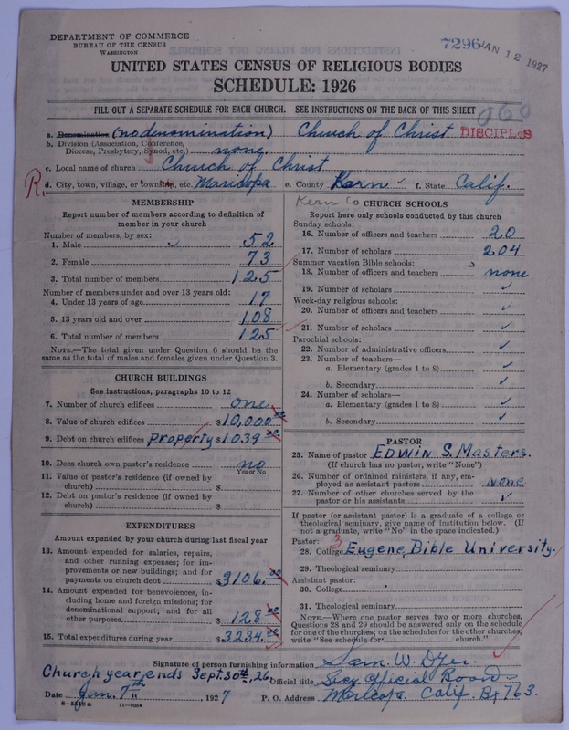 Scan of Disciples of Christ: 7296