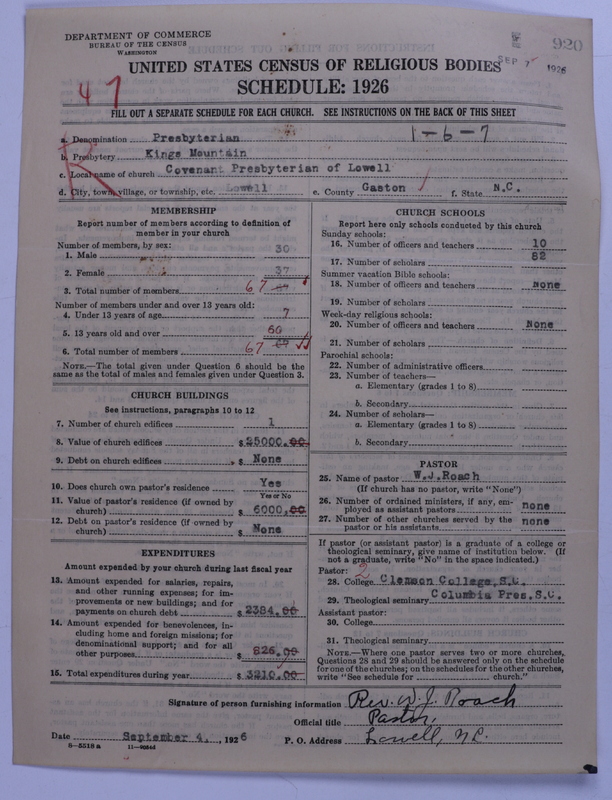Scan of Presbyterian Church in the United States: 920