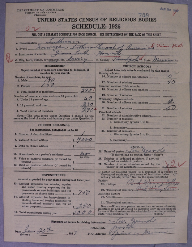 Scan of Norwegian Lutheran Church of America: 758