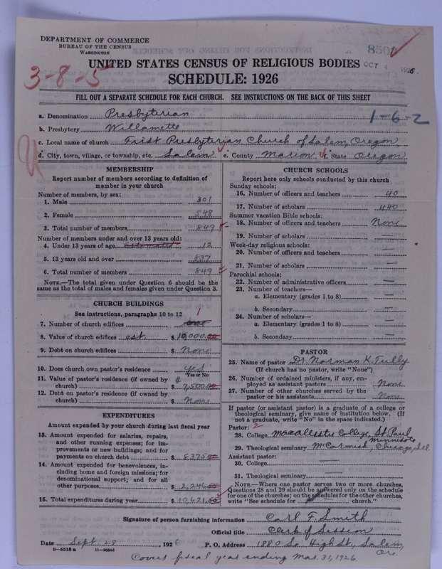 Scan of Presbyterian Church in the United States of America: 8503