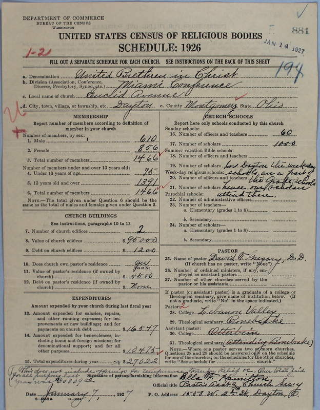 Scan of Church of the United Brethren in Christ: 881
