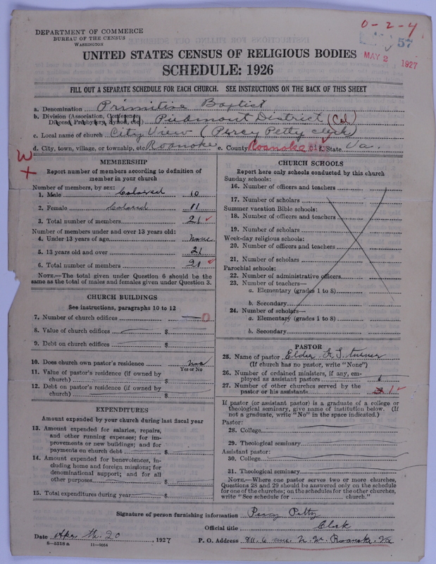 Scan of Colored Primitive Baptists: 57