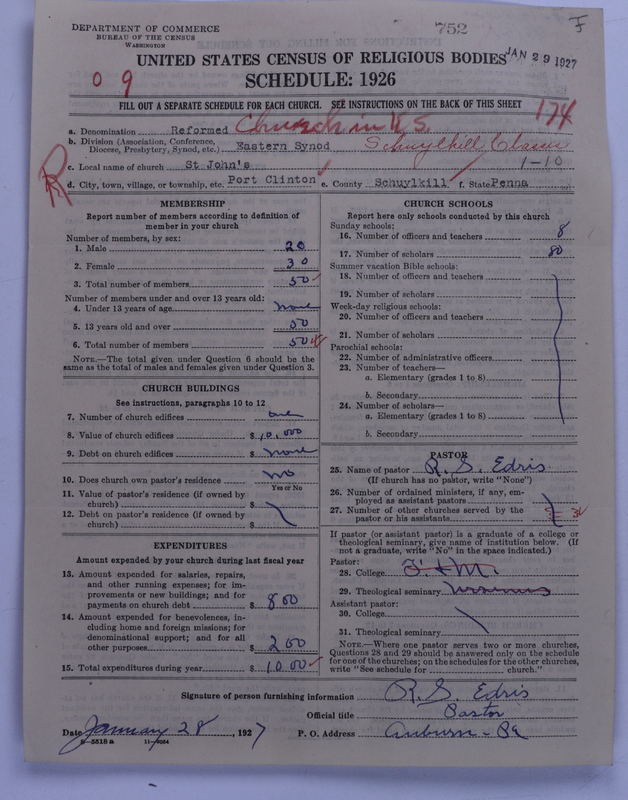 Scan of Reformed Church in the United States: 752