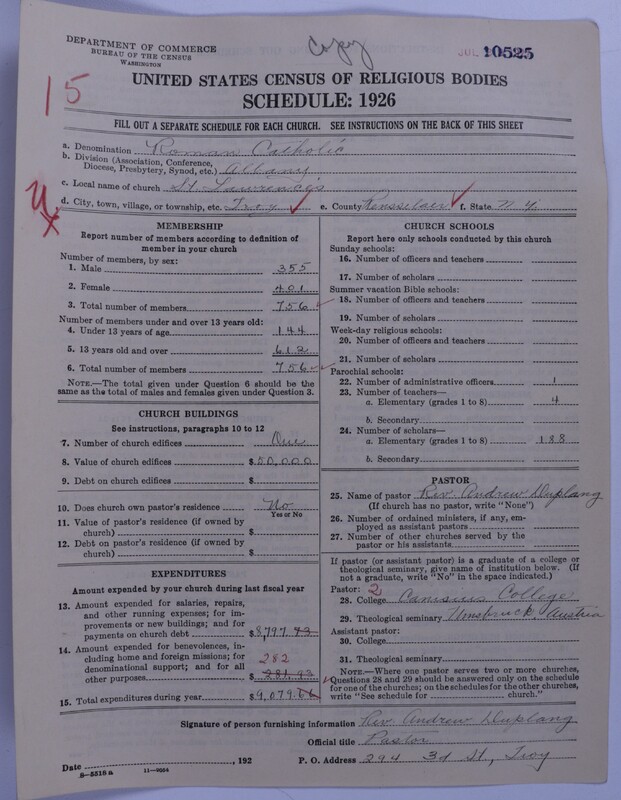 Scan of Roman Catholic Church: 10525