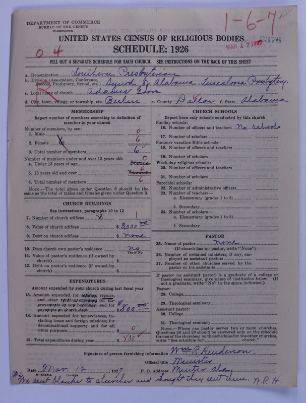 Scan of Presbyterian Church in the United States: 2376