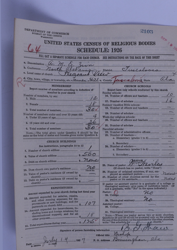Scan of African Methodist Episcopal Zion Church: 2103