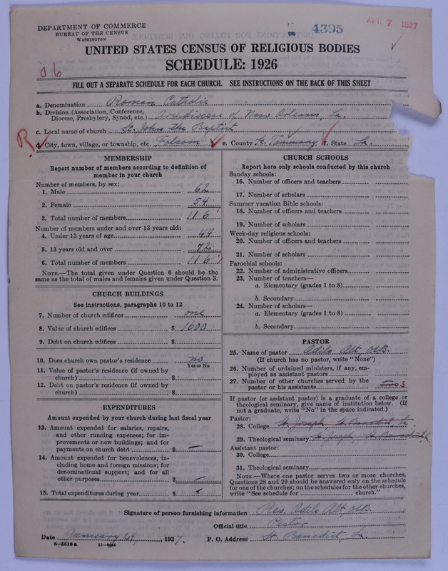 Scan of Roman Catholic Church: 4395