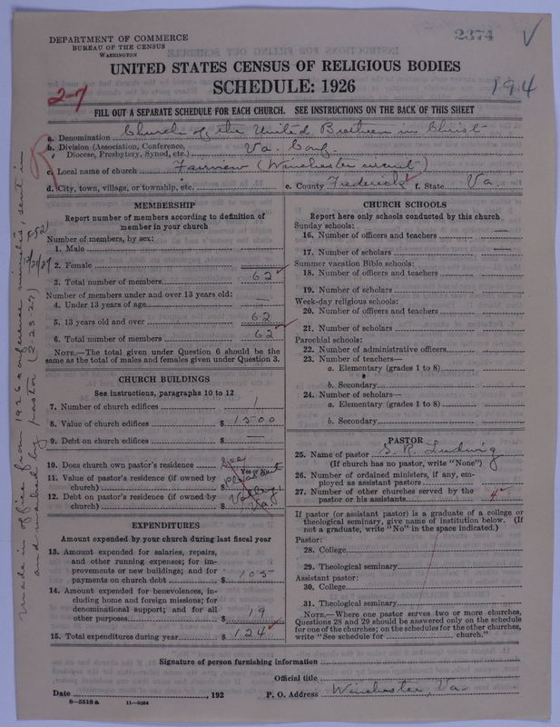 Scan of Church of the United Brethren in Christ: 2374