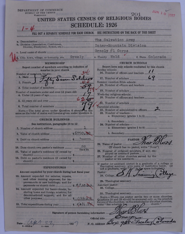 Scan of Salvation Army: 901