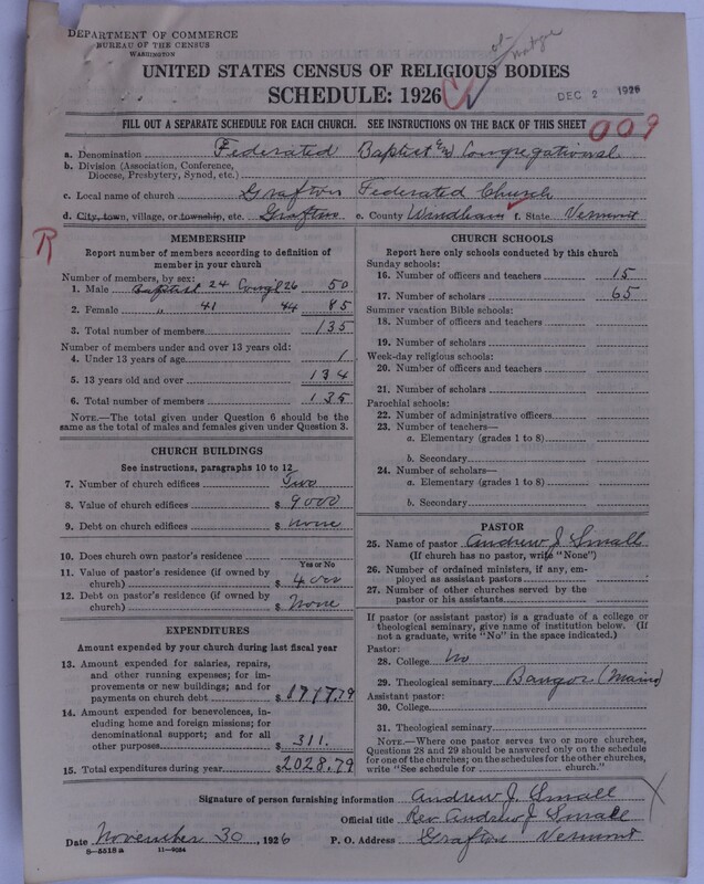 Scan of Federated Churches: 66