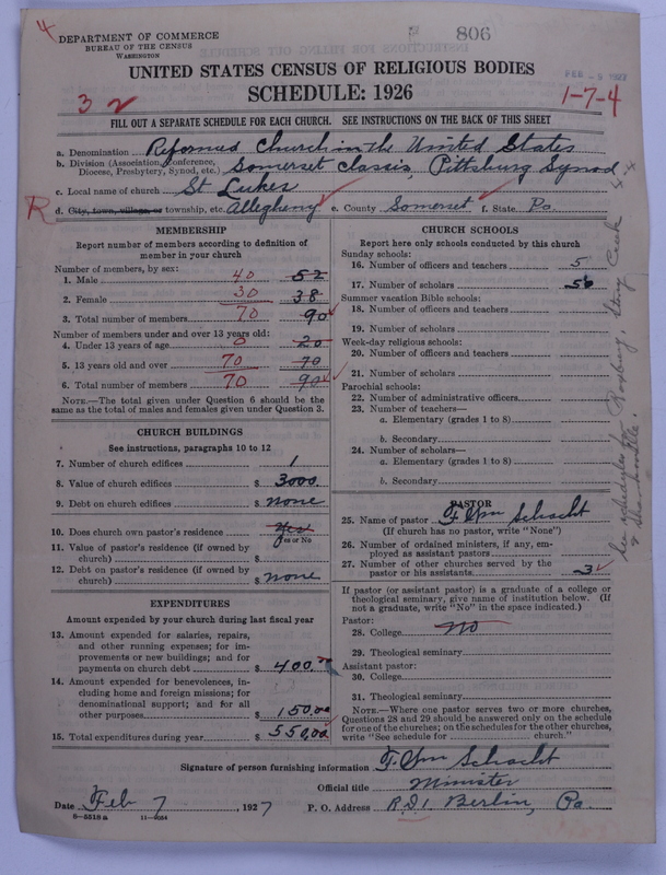 Scan of Reformed Church in the United States: 806