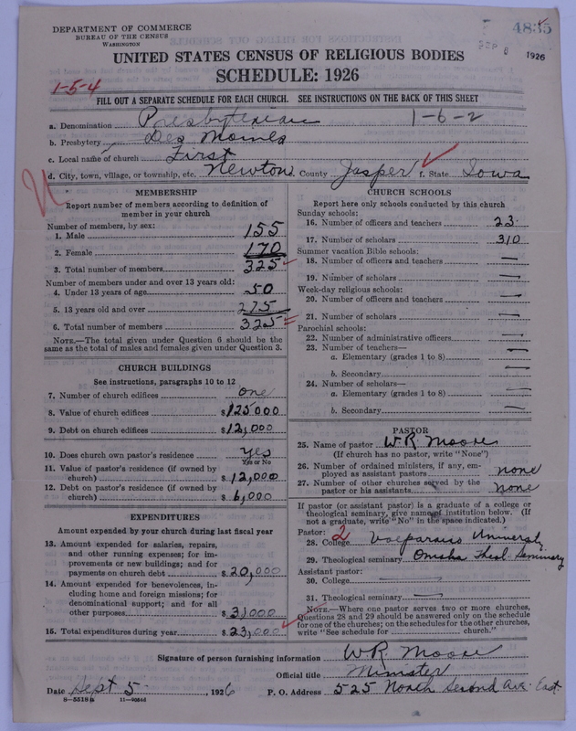 Scan of Presbyterian Church in the United States of America: 4835
