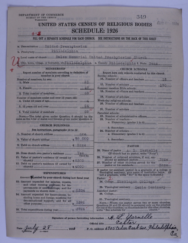 Scan of United Presbyterian Church of North America: 349