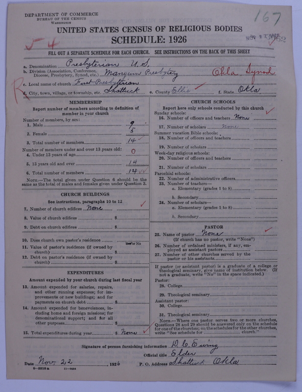 Scan of Presbyterian Church in the United States: 3062