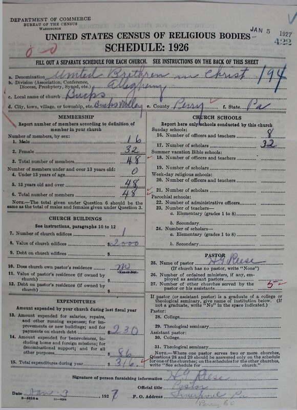 Scan of Church of the United Brethren in Christ: 422