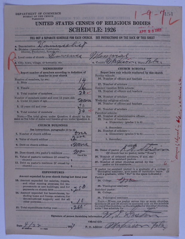 Scan of Universalist Church: 454