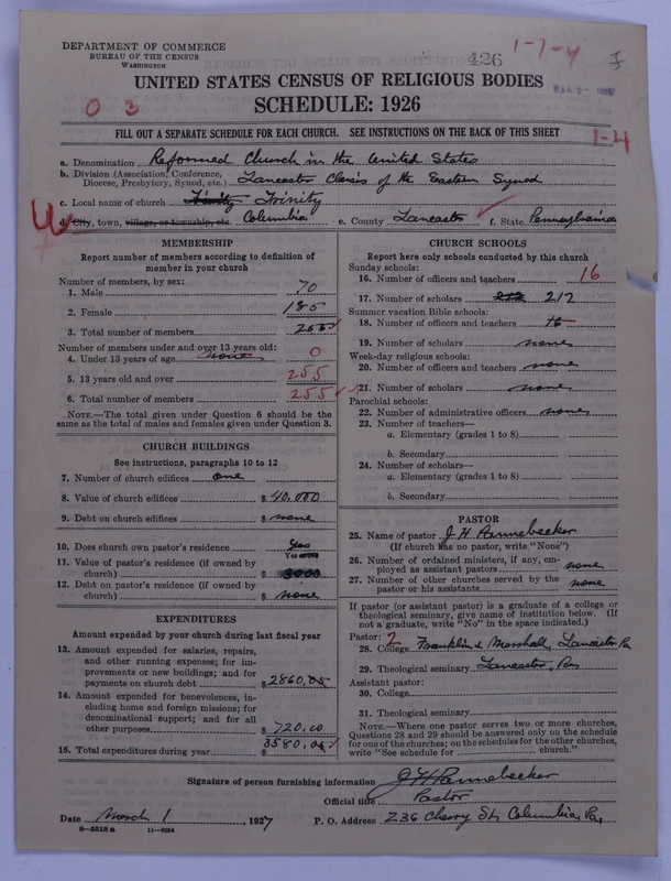 Scan of Reformed Church in the United States: 426