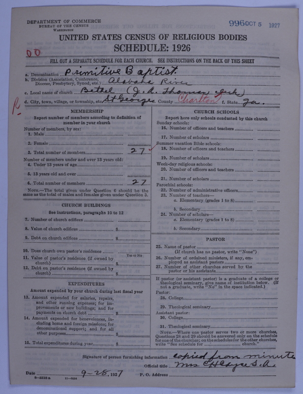 Scan of Primitive Baptists: 996