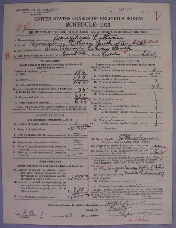 Scan of Norwegian Lutheran Church of America: 2107