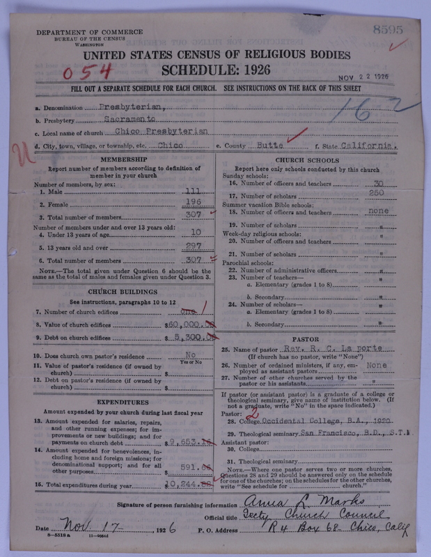 Scan of Presbyterian Church in the United States of America: 8595