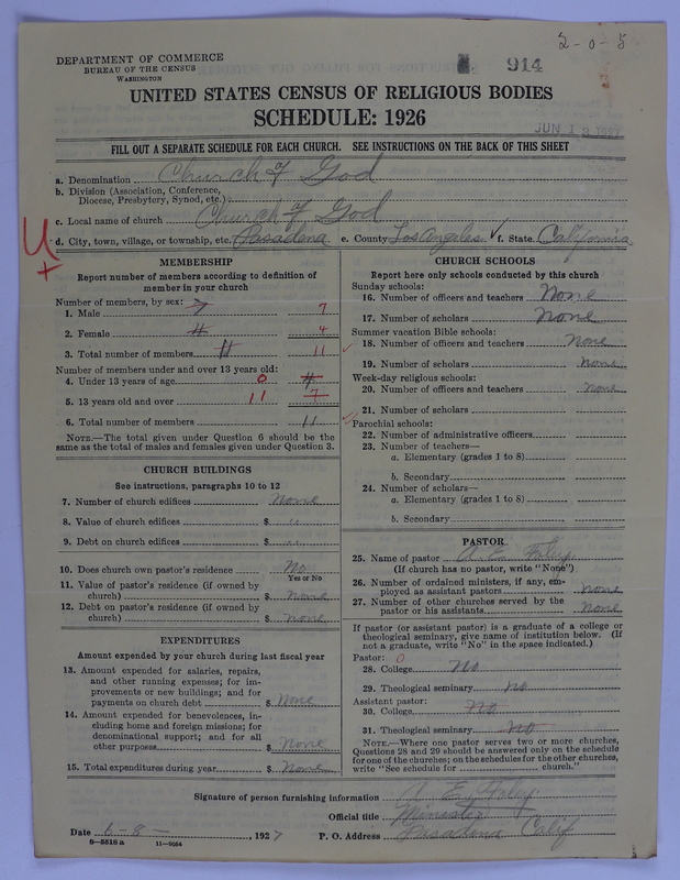 Scan of Church of God (Headquarters, Anderson, Ind.): 914