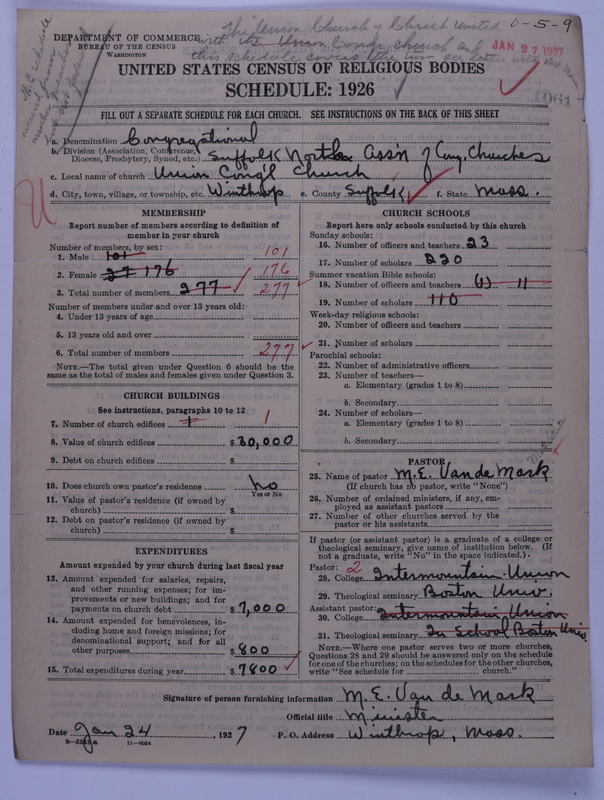 Scan of Congregational Churches: 1061