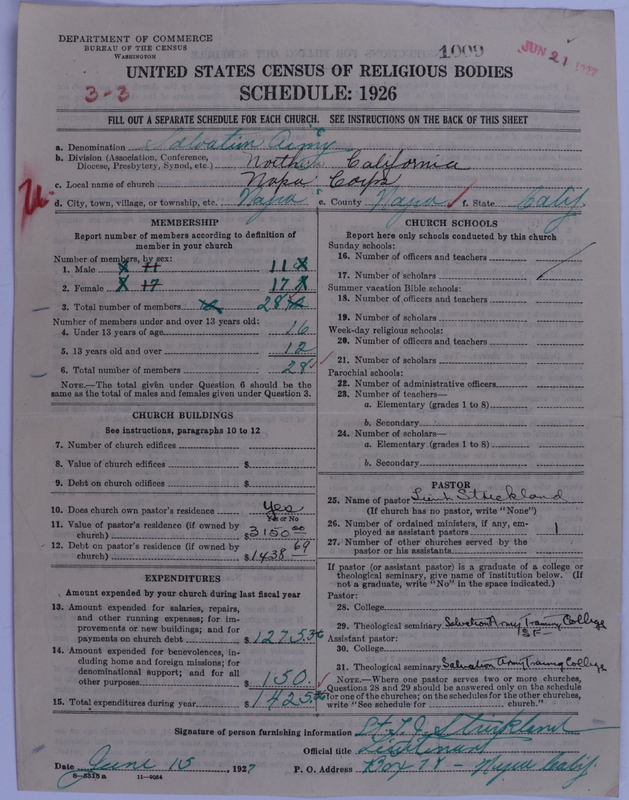 Scan of Salvation Army: 1009