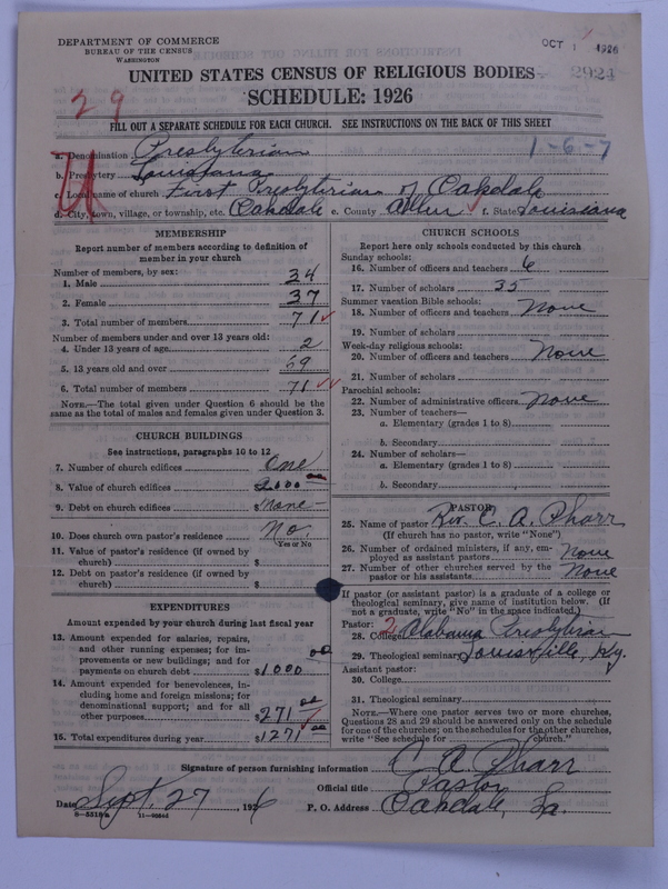 Scan of Presbyterian Church in the United States: 2924
