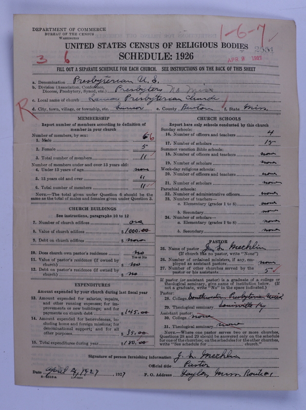 Scan of Presbyterian Church in the United States: 2551