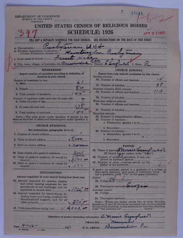 Scan of Presbyterian Church in the United States of America: 1651