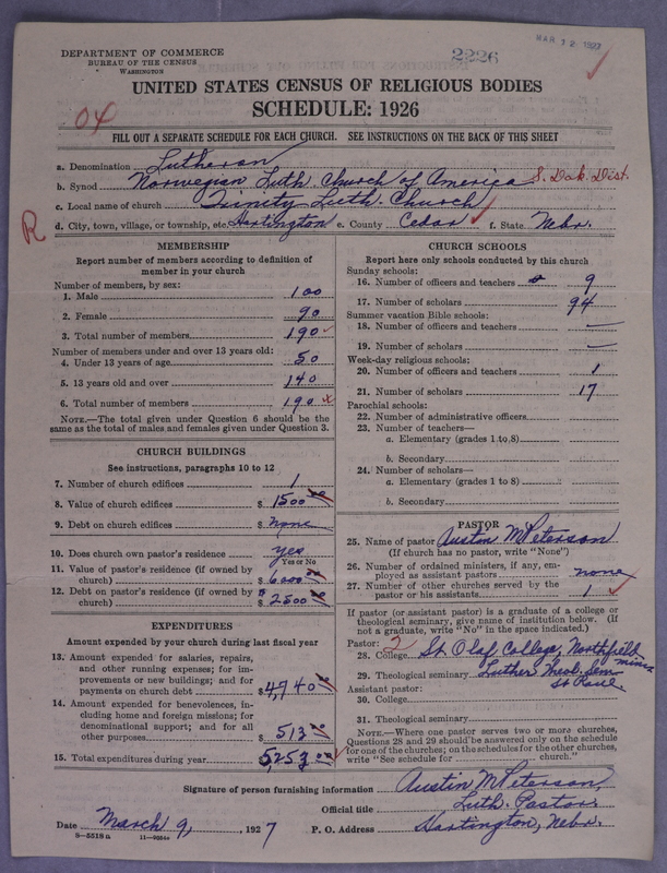 Scan of Norwegian Lutheran Church of America: 2226