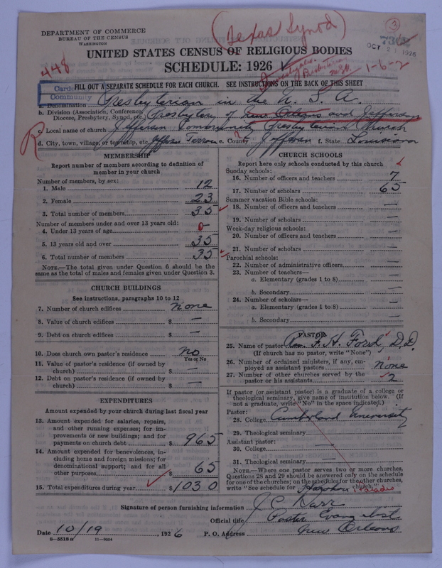 Scan of Presbyterian Church in the United States of America: 7302