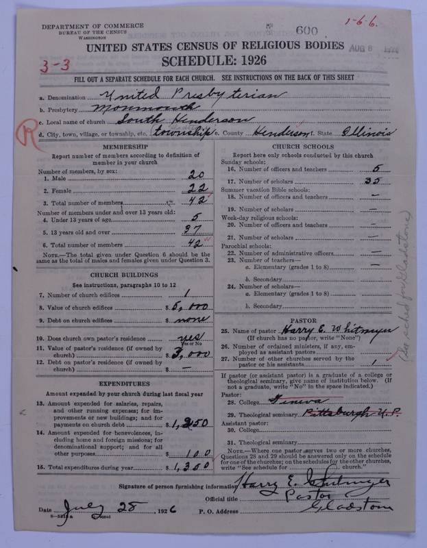 Scan of United Presbyterian Church of North America: 600