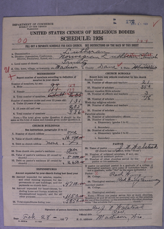 Scan of Norwegian Lutheran Church of America: 172