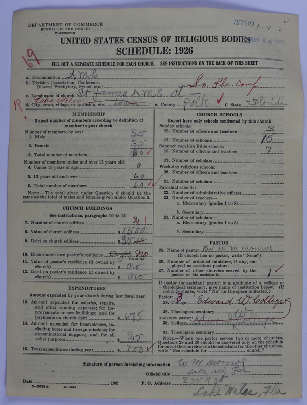 Scan of African Methodist Episcopal Church: 3799